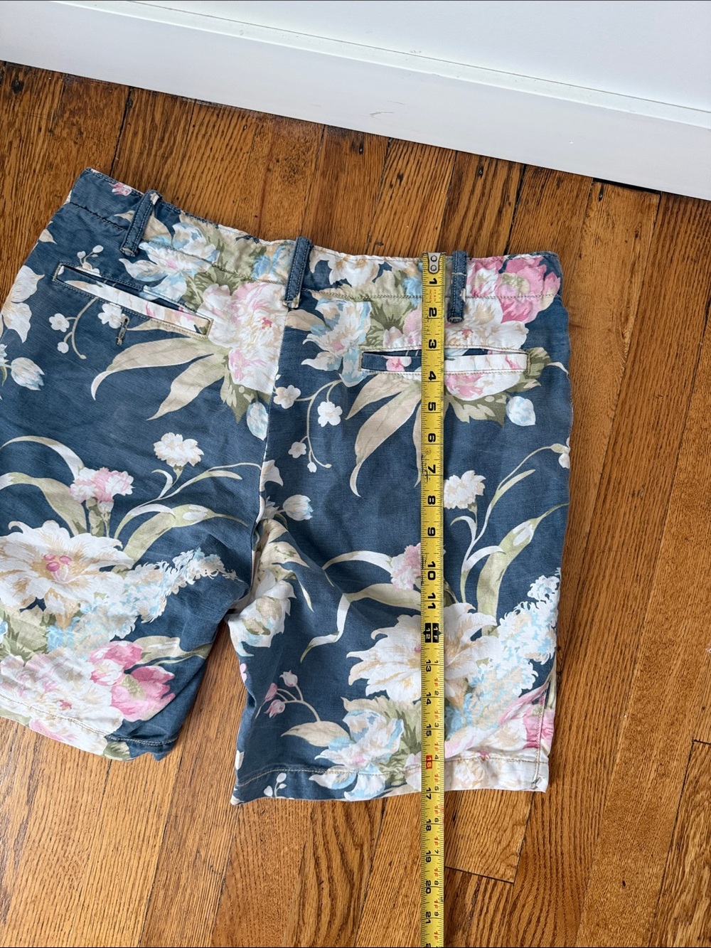 Men's Polo Ralph Lauren Floral Print Navy Shorts - Picture 7 of 7